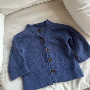 Cozy Blue Knit Jacket
